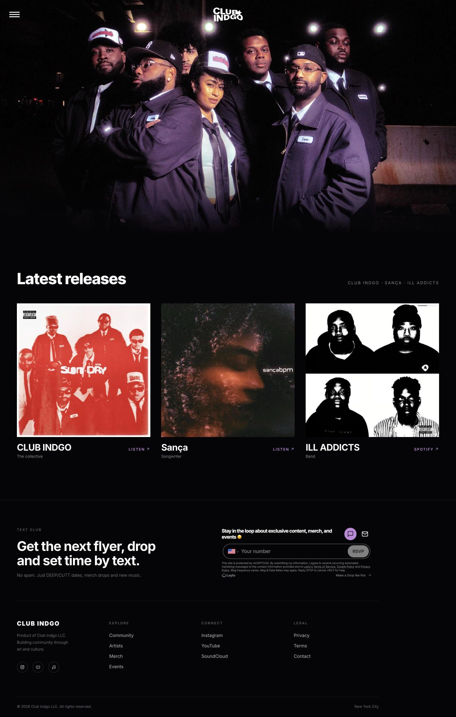 Club Indgo Website